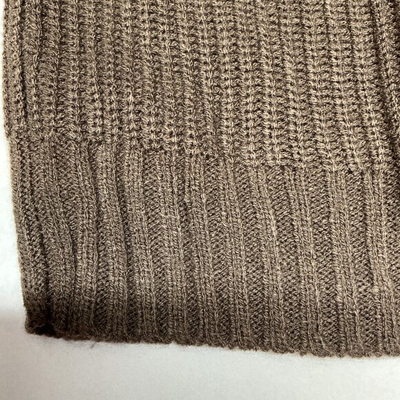 XS DRESS Ribbed Turtleneck Sweater Dress Belle by Kim Gravel-BROWN $54 - Picture 4 of 15